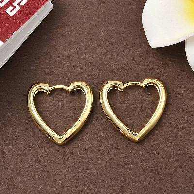 Brass Hoop Earrings EJEW-D323-01G-1