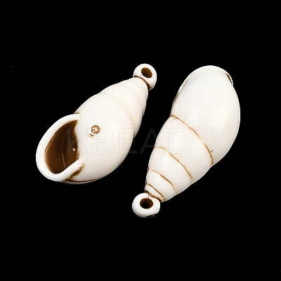 Spray Painted Opaque Acrylic Pendants ACRP-F003-03S-1