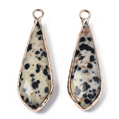 Natural Dalmatian Jasper Pendants G-S359-319C-1