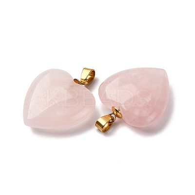Natural Rose Quartz Pendants G-G287-01G-09-1