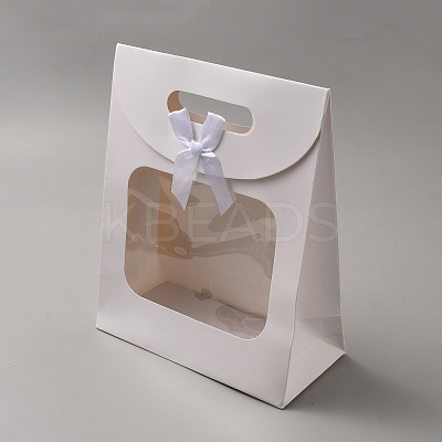 Rectangle Kraft Paper Gift Bags CON-WH0107-04-1