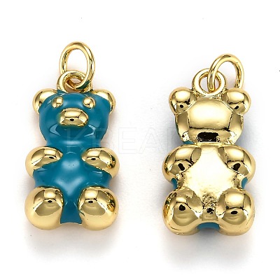 Real 18K Gold Plated Brass Pendants KK-L206-001E-G-1