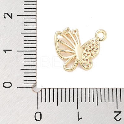 Brass Pave Clear Cubic Zirconia Pendants LS-KK-Z061-08G-01-1