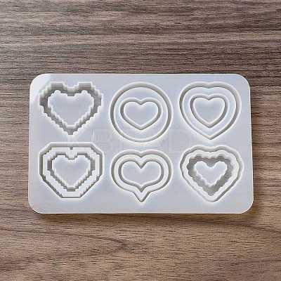 Heart DIY Silicone Quicksand Molds LS-DIY-G079-07A-1