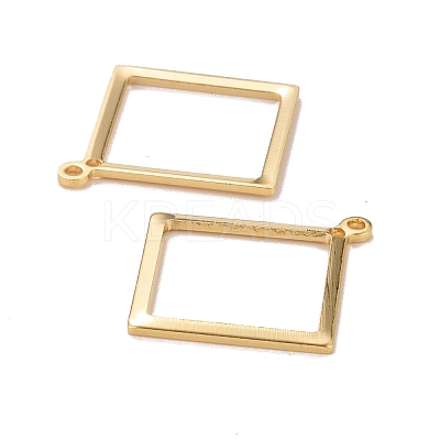 Rack Plating Eco-friendly Brass Pendants KK-D075-21G-RS-1