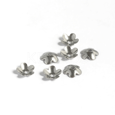 Tarnish Resistant 304 Stainless Steel Bead Caps STAS-K124-10P-1