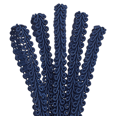 Polyester Braided Lace Trim OCOR-WH0110-14B-1