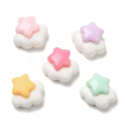 Opaque Resin Cabochons RESI-K027-04-1
