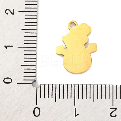 Christmas Theme 201 Stainless Steel Charms LS-STAS-Q015-13G-03-1