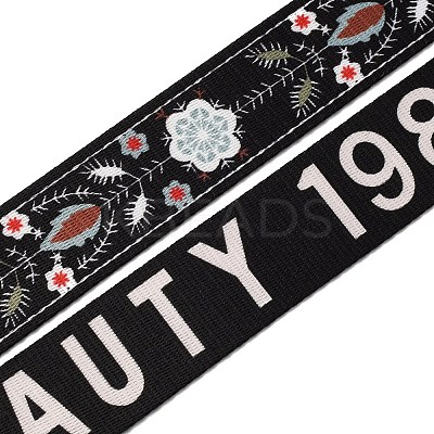 Ethnic Style Double-Sided Polyester Ribbon OCOR-WH0077-42F-1