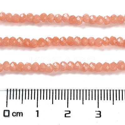 Baking Paint Imitation Jade Glass Bead Strands LS-DGLA-A034-J8MM-A34-1