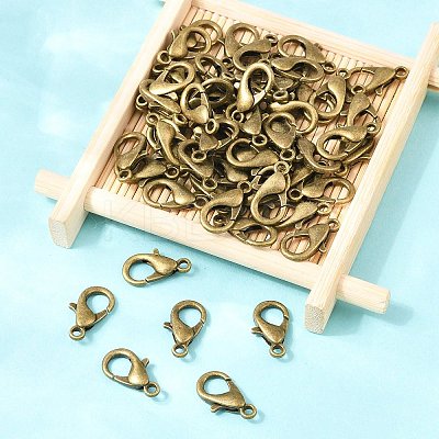 Zinc Alloy Lobster Claw Clasps X-E106-AB-NR-1