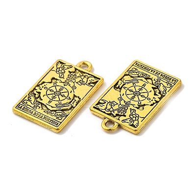 Rack Plating Alloy Pendants PALLOY-N163-180B-AG-1