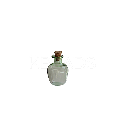 Miniature Glass Empty Wishing Bottles BOTT-PW0006-02F-1
