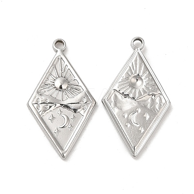 Non-Tarnish 304 Stainless Steel Pendants STAS-L020-038P-1