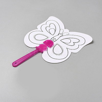 Paper Hand Held Fan DIY-WH20001-27E-01-1