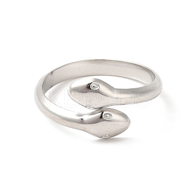 Non-Tarnish 304 Stainless Steel Cuff Rings RJEW-E063-23P-1