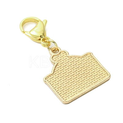 Valentine's Day Envelope Heart Alloy Enamel Pendant Decorations HJEW-JM02897-1