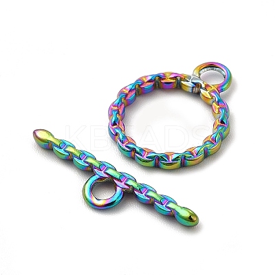Ion Plating(IP) 304 Stainless Steel Toggle Clasps STAS-F290-03MC-1