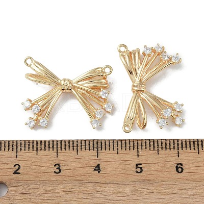 Brass Micro Pave Clear Cubic Zirconia Pendants KK-H482-06G-1