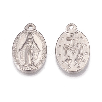 Non-Tarnish 304 Stainless Steel Pendants STAS-H109-08P-1