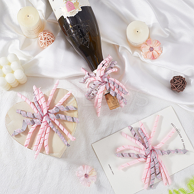 8Pcs Cloth Curly Ribbon Bows AJEW-SP0001-48D-1