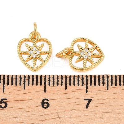 Brass Micro Pave Cubic Zirconia Pendants KK-F927-12D-G-1