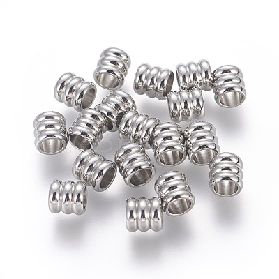 Tarnish Resistant 201 Stainless Steel Beads STAS-E451-38P-1