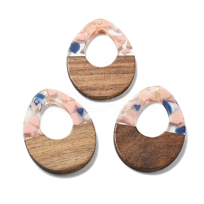 Resin and Walnut Pendants FIND-R051-10-1