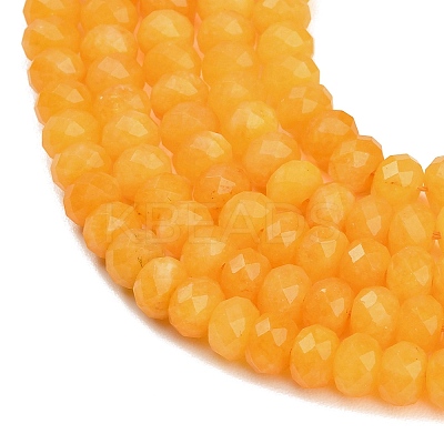 Faceted Dyed Natural White Jade Beads Strands GG-CBAE966-01A-C-1