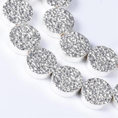 Electroplate Non-magnetic Synthetic Hematite Bead Strands G-Q465-08S-1