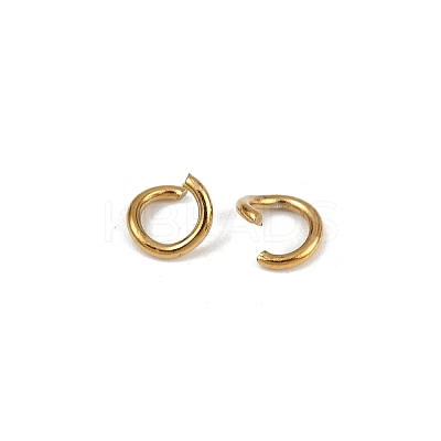 304 Stainless Steel Open Jump Rings X-STAS-Z137-01G-04-1