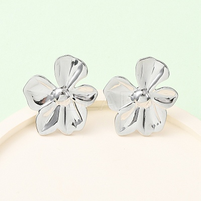 304 Stainless Steel Stud Earrings EJEW-I323-01P-01-1