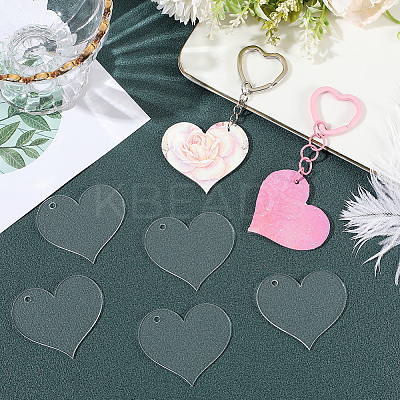 30Pcs Transparent Acrylic Pendants OACR-SC0002-30A-1