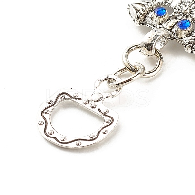Glass Turkish Blue Evil Eye Pendant Decoration LS-HJEW-I008-05AS-1