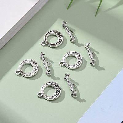 Tibetan Style Alloy Toggle Clasps LS-LF1081Y-NF-1
