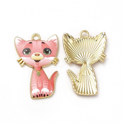 Alloy Enamel Pendants ENAM-M046-10G-M-1