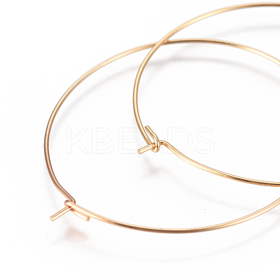 304 Stainless Steel Hoop Earrings Findings X-STAS-F227-54E-G-1