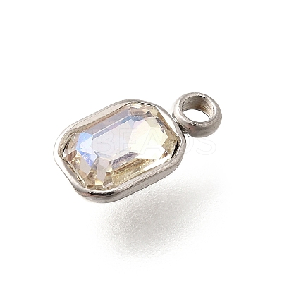 304 Stainless Steel Pendants STAS-Q346-03P-04-1
