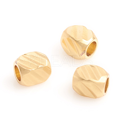 Matte Style Brass Beads KK-L155-21MG-1