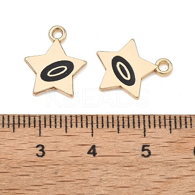 Alloy Enamel Pendants ENAM-G235-10G-01-1