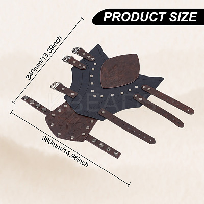 Imitation Leather Arm Guard AJEW-WH0542-64-1