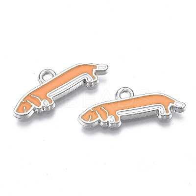 Rack Plating Alloy Enamel Pendants LS-PALLOY-T075-156-1