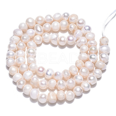 Natural Cultured Freshwater Pearl Beads Strands LS-PEAR-N013-04E-1