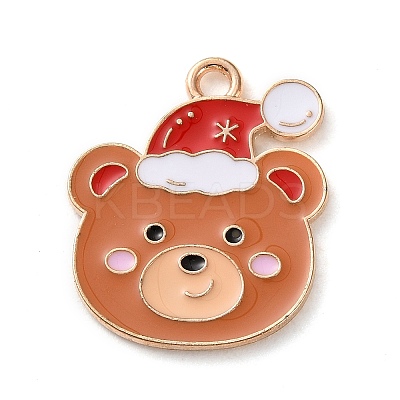 Alloy Enamel Pendants ENAM-B030-02G-15-1