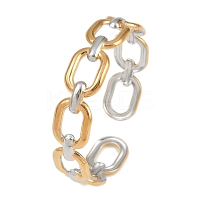 304 Stainless Steel Cuff Bangles for Women BJEW-G757-04GP-1
