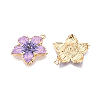 Rack Plating Alloy Enamel Pendants LS-ENAM-N056-365KCG-03-1