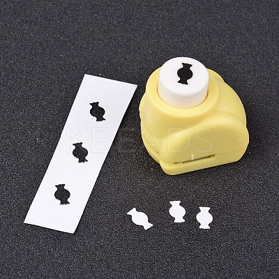 Random Single Color or Random Mixed Color Mini Plastic Craft Paper Punch Sets for Scrapbooking & Paper Crafts LS-AJEW-L051-04-1