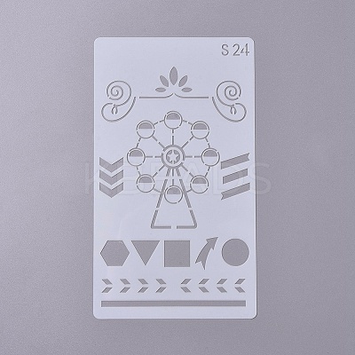 (Clearance Sale)Plastic Drawing Stencil DIY-WH0155-02-1