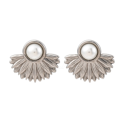 304 Stainless Steel Stud Earrings EJEW-B108-14P-1